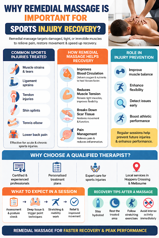 Why Remedial Massage is Important for Sports Injury Recovery?